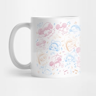 Ojamajo Doremi Doodle (White) Mug